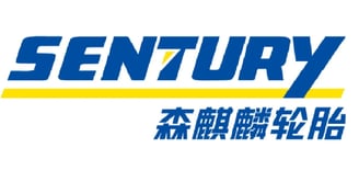 Sentury Tire logo – blue and yellow branding representing premium TBR tires manufactured in Thailand