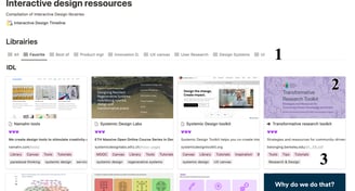 Screenshot de ma librairie de ressources