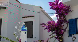 House decoration on the island of Kythnos, Greece
