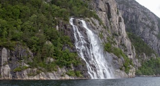 The Hengjane waterfall Norway