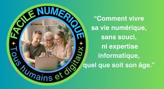 une carte de visite de la société Facile Numerique