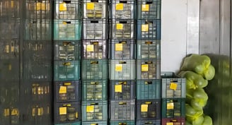a bunch of fruit in a storage room by swastik exim