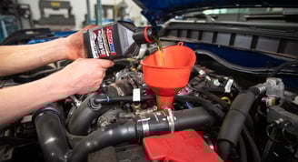 AMSOIL Motor Oil Change