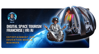 Digital space tourism franchise VR AI