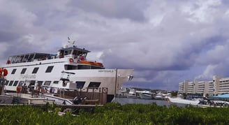 Catamarán en San Andrés