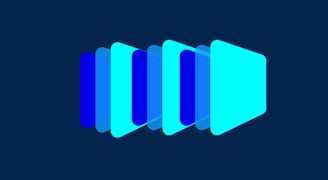 Slidespeak AI logo with a blue background