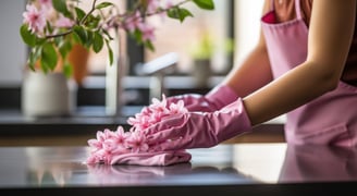 Harmony Cleaning ATL team performing home cleaning in a residential space