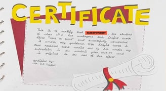 certificate page in economics project