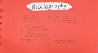 bibliography page in economics project
