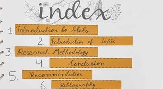 Index Page in economics project