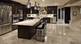 A Toronto remodel with an  open concept kitchen with large island by Home Reno Pro