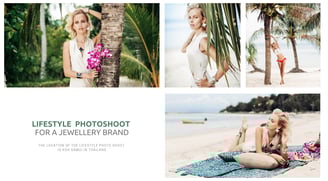 lifestyle photoshoot and SM content for a jewellery brand