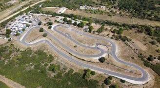Piste de karting de Grabels vue du ciel