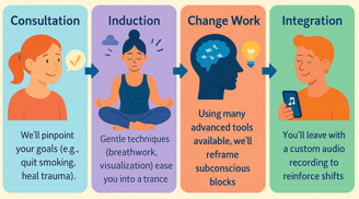 My hypnotherapy session process
