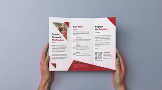 brochure design for a nonprofit, by Brennan Doud and Mission-Driven Marketing