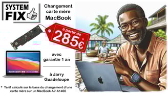 remplacement carte mère macbook guadeloupe