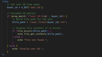 IDOR Vulnerable Code