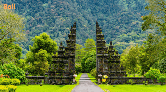 a scene from Handara Gate Bali
