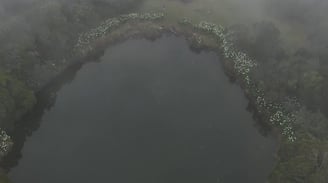 Le lac du piton de l'eau