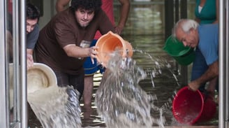 casa inundada