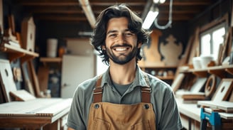 happy woodworker