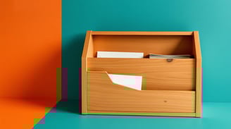 wooden mail organizer