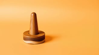 wooden ring holder