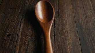 a wooden spoon