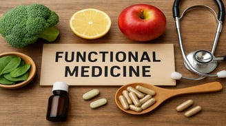 Supplements and functional medicine sign