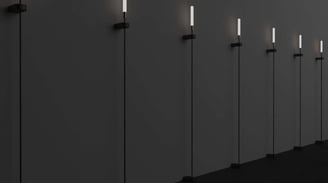 CRONEK Lanza: Lámparas de pie o pared minimalistas con luz vertical