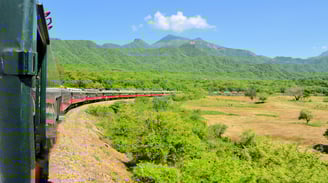 Barrancas del cobre en el tren Chepe