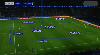 Presion Bloque Alto PSG Champions 23-24
