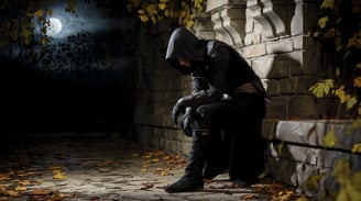 Un assassin attend son heure. Il scrute les petits détails avant de passer à l'action.