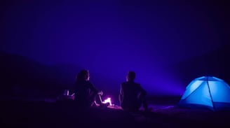 couple camping