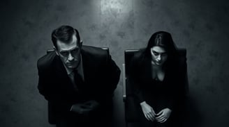 a man and woman sitting on a chair