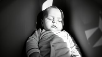 a baby is sleeping