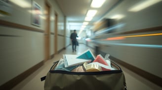 a bag filled with baby essentials in a hospital