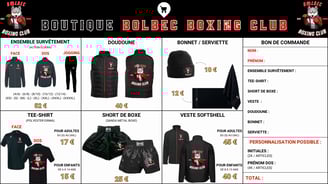 "Image de la boutique officielle du club, présentant des vêtements et accessoires à télécharger