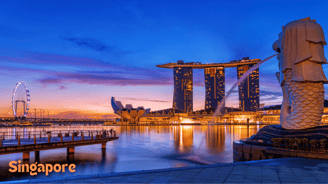a statue in Singapore