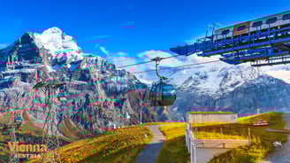 a cable car is shown in this picture