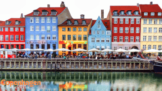 a boat docked in a harbor with people walking by