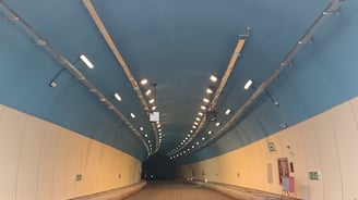 LED Tunnel lights for underground passages