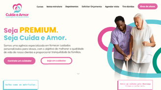 Site da Cuida e Amor