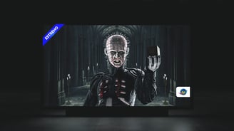 Pantalla de estreno de la película Hellraiser Pinhead