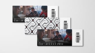 Mockup de entradas a museo de la Comunidad Yine