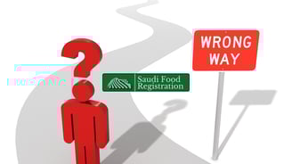 Saudi Food Registration Logo Overlay with Wrong way background for classification error