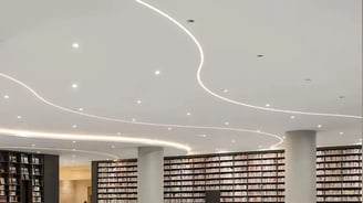 led down light for library