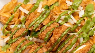 cajun loaded pasta bowl