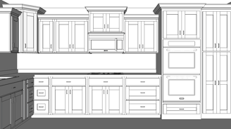 3D Kitchen Drawing