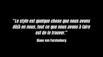 Citation mode Diane Von Furstenberg - The David Touch